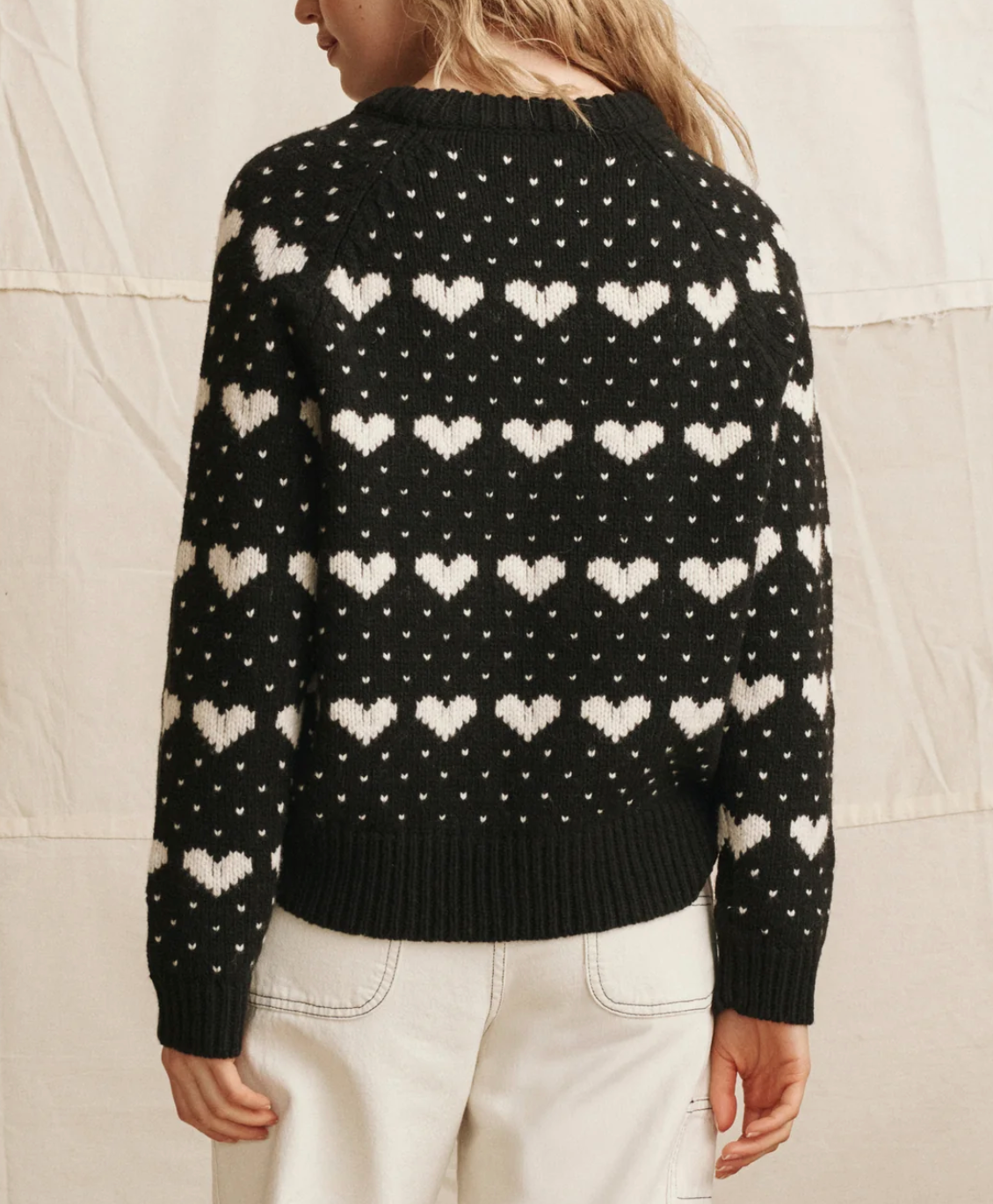 The Heart Crew-Sweaters-The GREAT.-Black / Pearl-0-Mercantile Portland