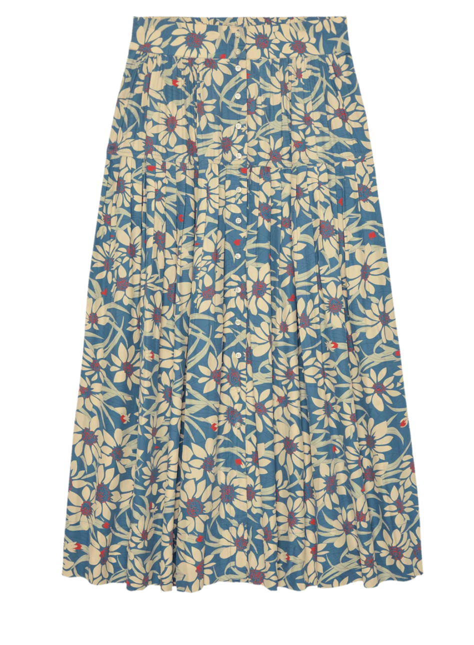 The Highland Skirt-Skirts and Shorts-The GREAT.-Scattered Bloom-0-Mercantile Portland