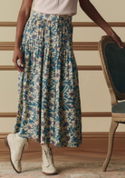 The Highland Skirt-Skirts and Shorts-The GREAT.-Scattered Bloom-0-Mercantile Portland