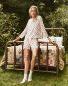 The Jersey Boxer Short.-Shorts-The GREAT.-Teatime Rose Print-0-Mercantile Portland