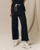 The Lap Sweatpant.-Pants-The GREAT.-Almost Black-0-Mercantile Portland