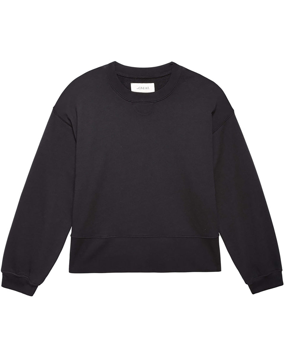 The League Sweatshirt.-Sweaters-The GREAT.-Almost Black-0-Mercantile Portland