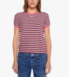 The Lil Goodie Ringer in Pink Stripe-T-Shirts-Mother-Pink Stripe-M-Mercantile Portland