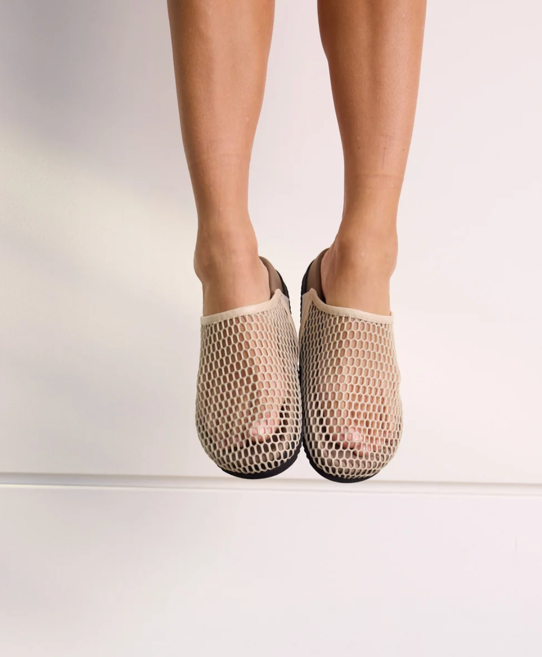 The Mesh Clog in Cream-Footwear-ROAM-Cream-6-Mercantile Portland