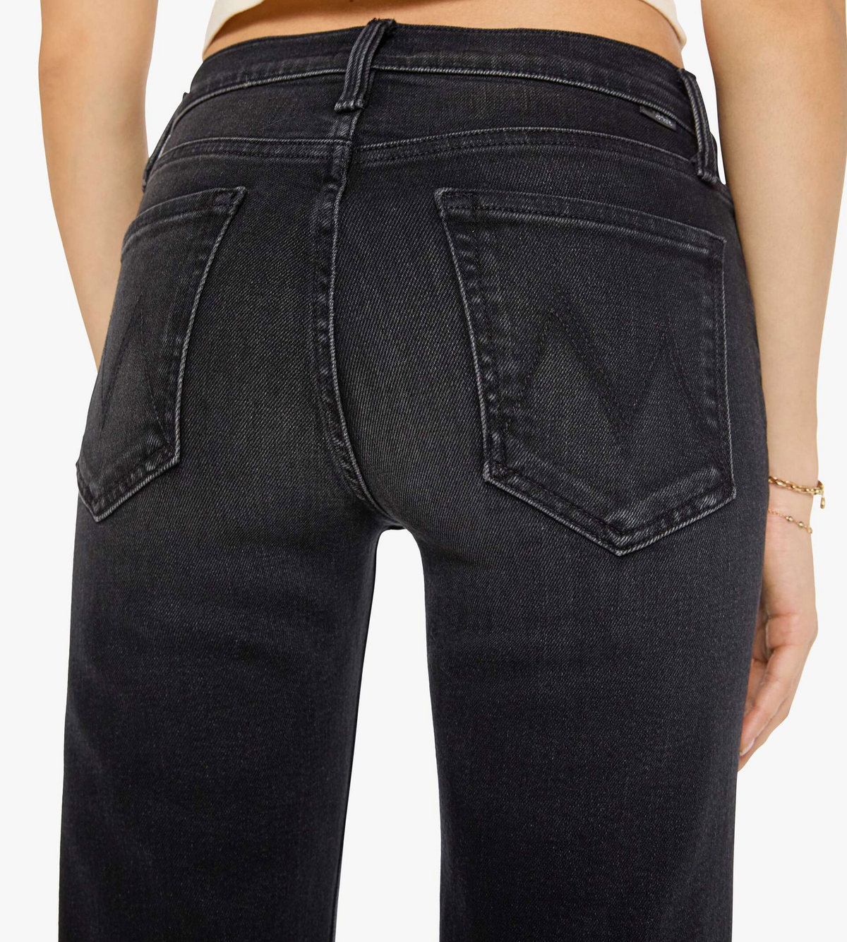 The Newbie Skimp in Bootleg Black-Denim-Mother-Bootleg Black-29-Mercantile Portland