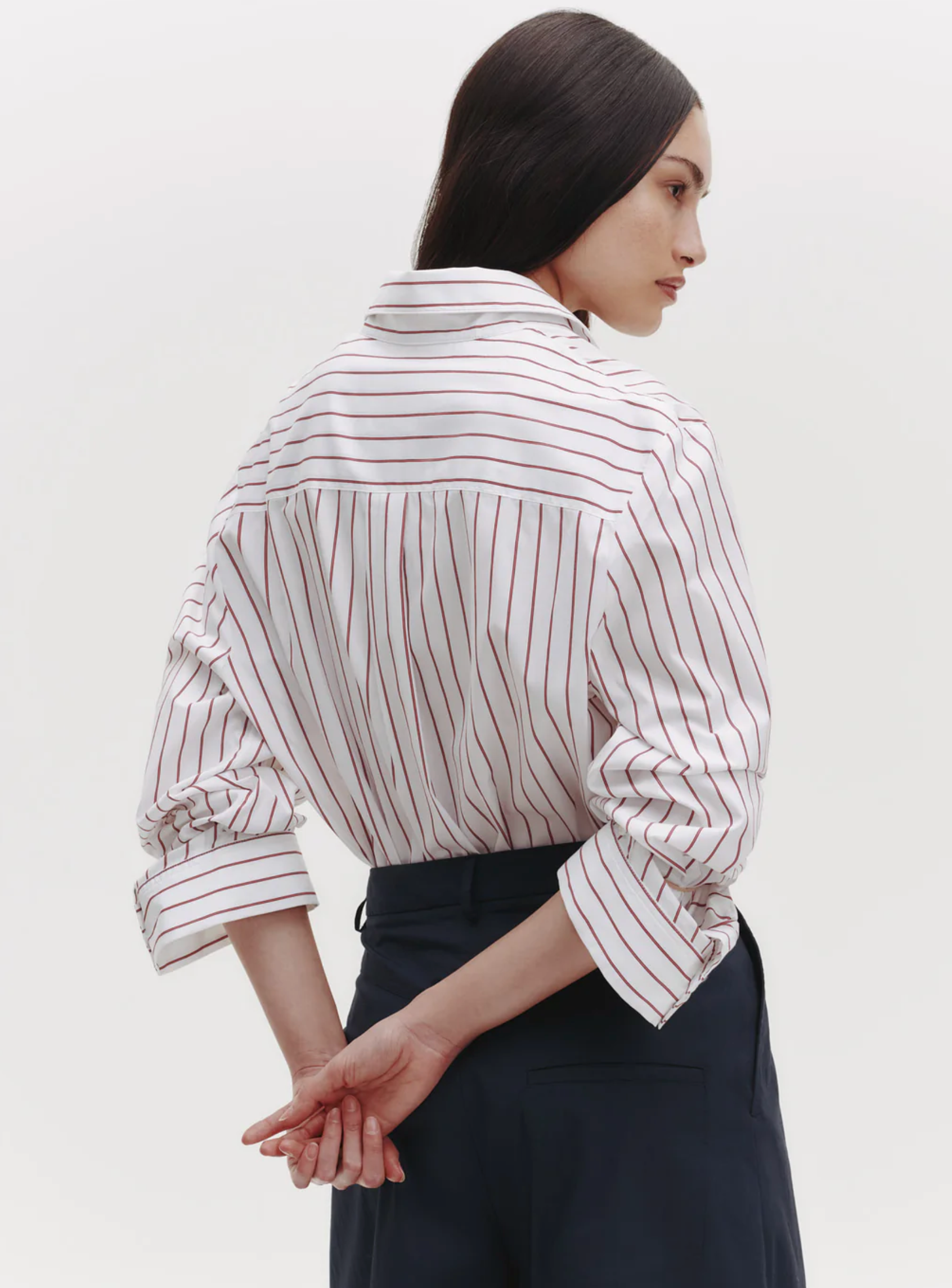 The Next Morning Shirt-Clothing-TWP-White / Red-P-Mercantile Portland
