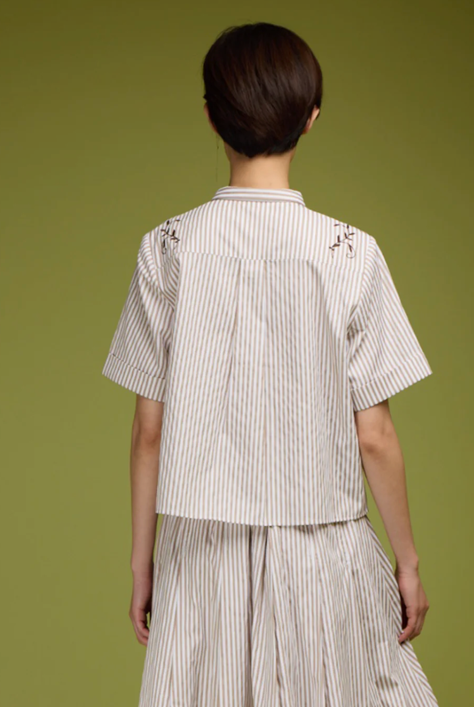 The Noah Shirt-Shirts-Love Binetti-Oatmeal Stripe-XS-Mercantile Portland