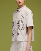 The Noah Shirt-Shirts-Love Binetti-Oatmeal Stripe-XS-Mercantile Portland