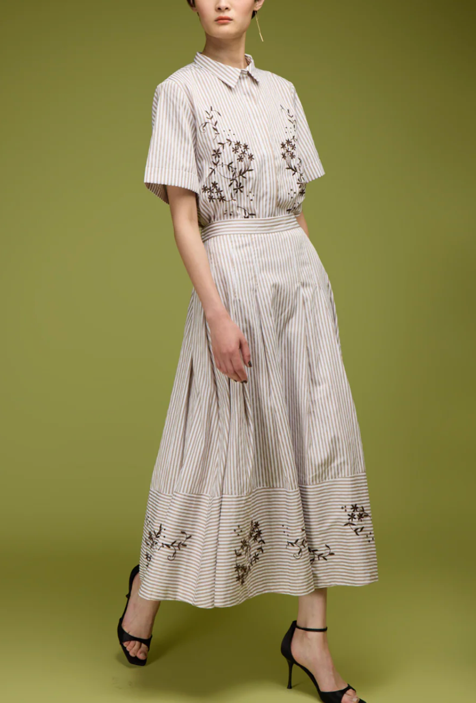 The Noah Shirt-Shirts-Love Binetti-Oatmeal Stripe-XS-Mercantile Portland