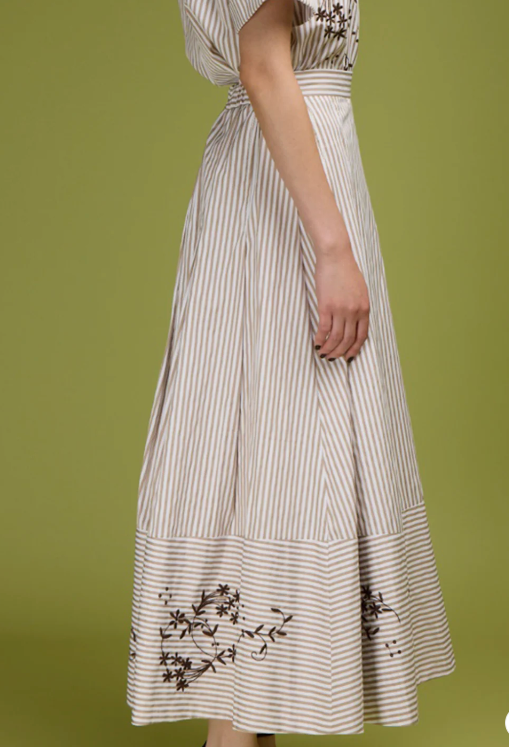 The Noah Skirt-Skirts and Shorts-Love Binetti-Oatmeal Stripe-XS-Mercantile Portland