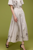 The Noah Skirt-Skirts and Shorts-Love Binetti-Oatmeal Stripe-XS-Mercantile Portland