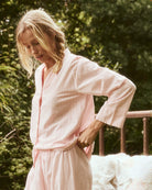 The Pajama Shirt.-Sleepwear-The GREAT.-Slumber Stripe-0-Mercantile Portland