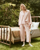 The Pajama Shirt.-Sleepwear-The GREAT.-Slumber Stripe-0-Mercantile Portland