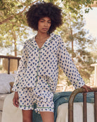 The Pajama Shirt.-Sleepwear-The GREAT.-Early Dawn Floral-1-Mercantile Portland