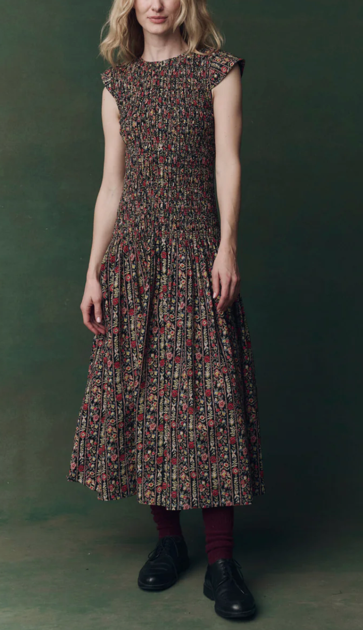 The Paramour Dress-Dresses-The GREAT.-0-Garland Print-Mercantile Portland