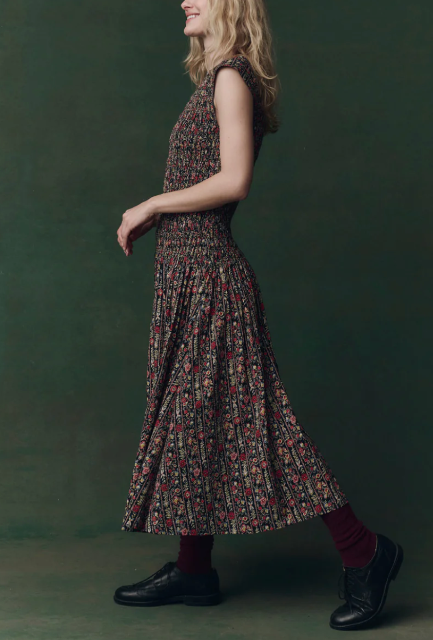 The Paramour Dress-Dresses-The GREAT.-0-Garland Print-Mercantile Portland
