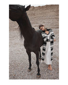 The Sarina Cardigan-Sweaters-Antonia Zander-Black/White-XS-Mercantile Portland