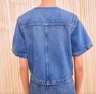 The Serge Short Sleeve Jacket-Tops-Ulla Johnson-Danube-P-Mercantile Portland