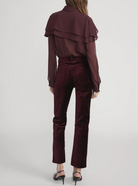 The Silk Cape Blouse-Tops-Frame-Cabernet-XS-Mercantile Portland