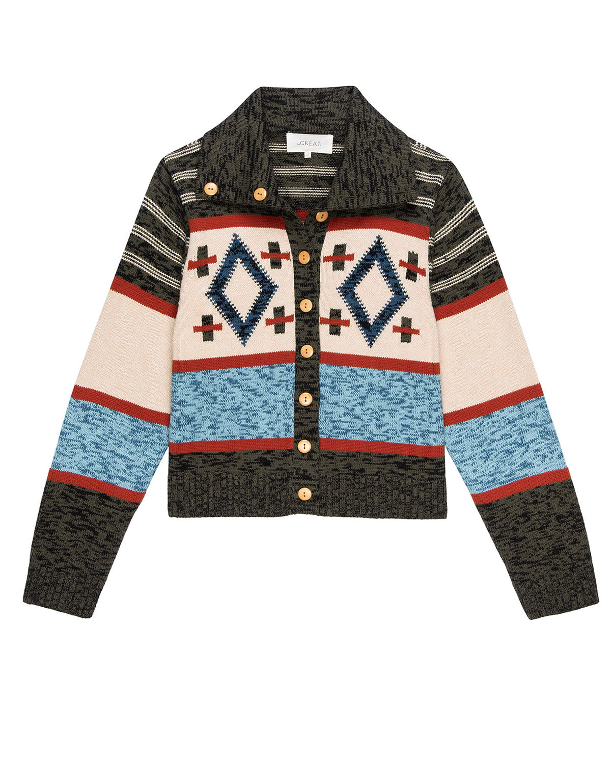 The Southwest Cardigan.-Sweaters-The GREAT.-Americana Multi-0-Mercantile Portland