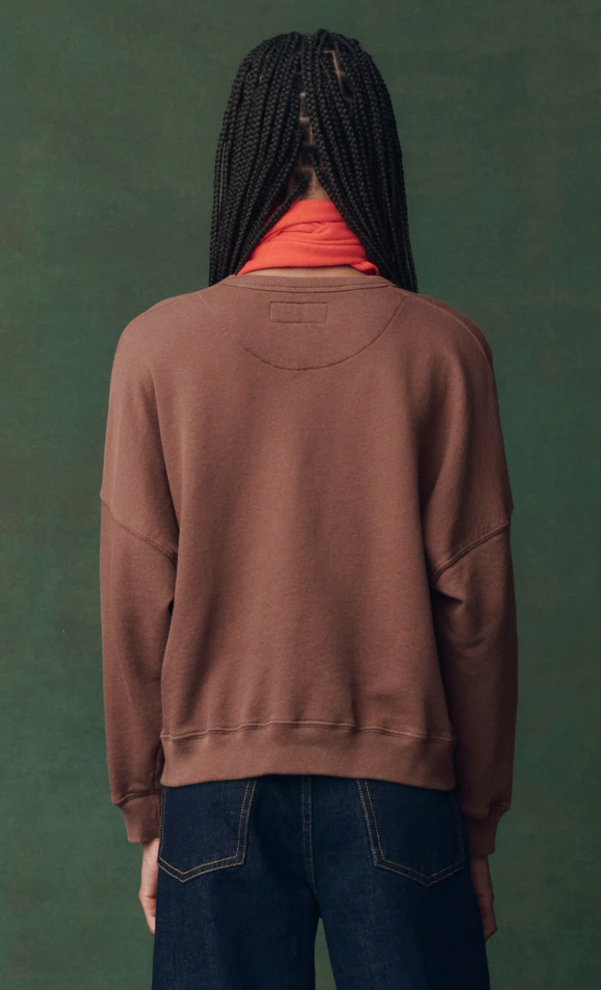 The Teammate Sweatshirt-Sweaters-The GREAT.-Umber-1-Mercantile Portland