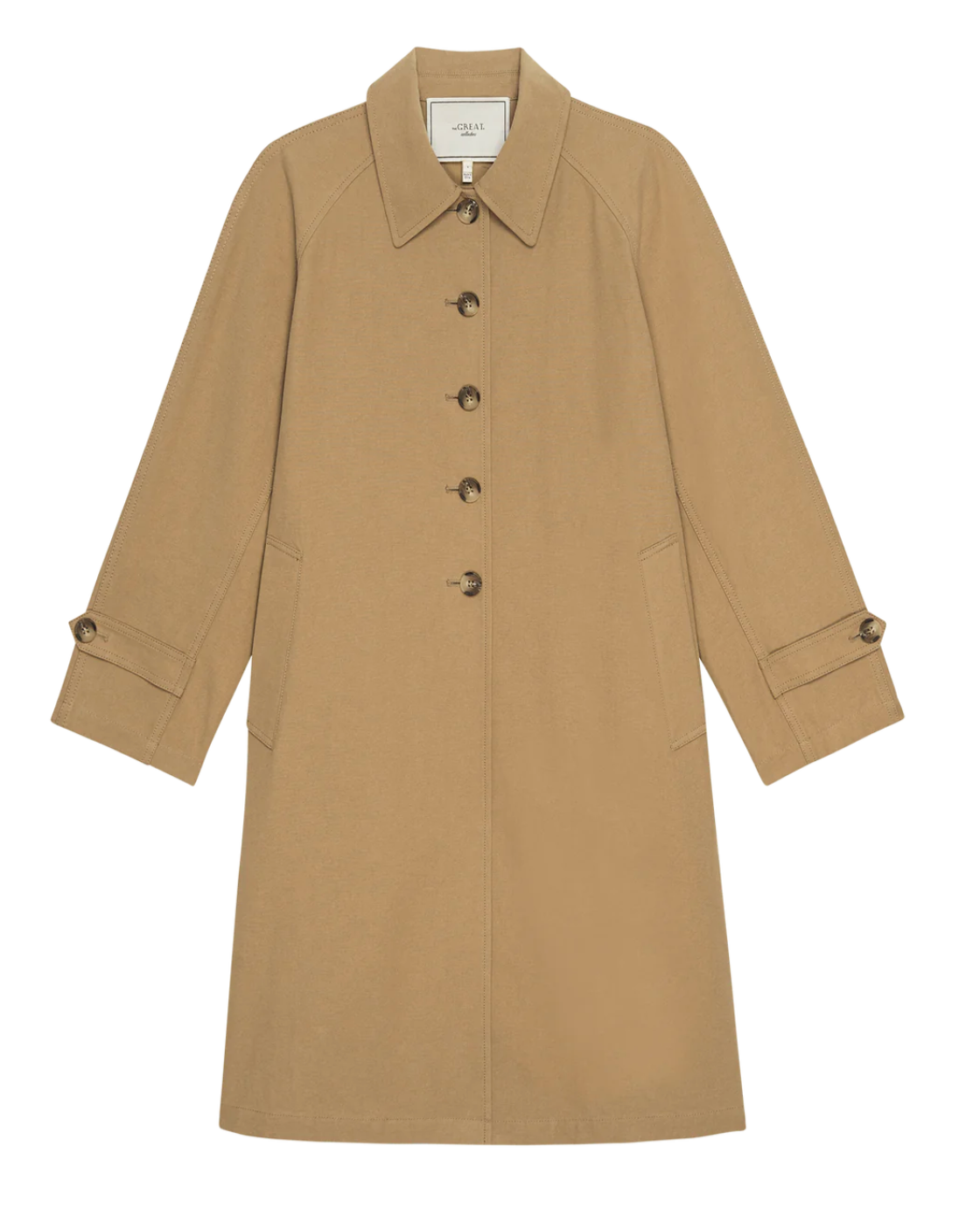 The Trench Coat-Clothing-The GREAT.-Khaki-0/1-Mercantile Portland