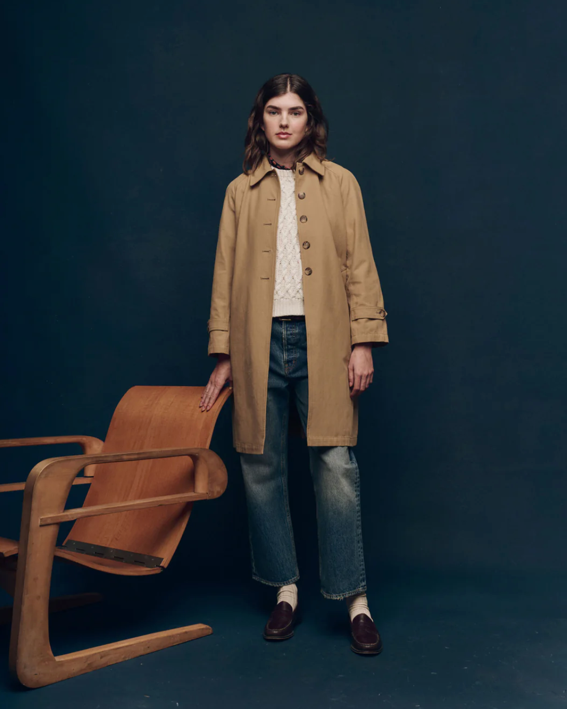 The Trench Coat-Clothing-The GREAT.-Khaki-0/1-Mercantile Portland