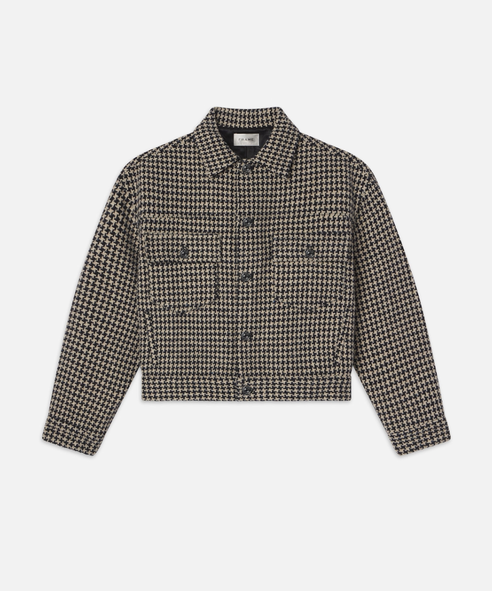 The Tweed Boxy Jacket-Clothing-Frame-Houndstooth-XXS-Mercantile Portland