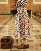 The Viola Skirt.-Skirts-The GREAT.-The Butterfly Floral-0-Mercantile Portland