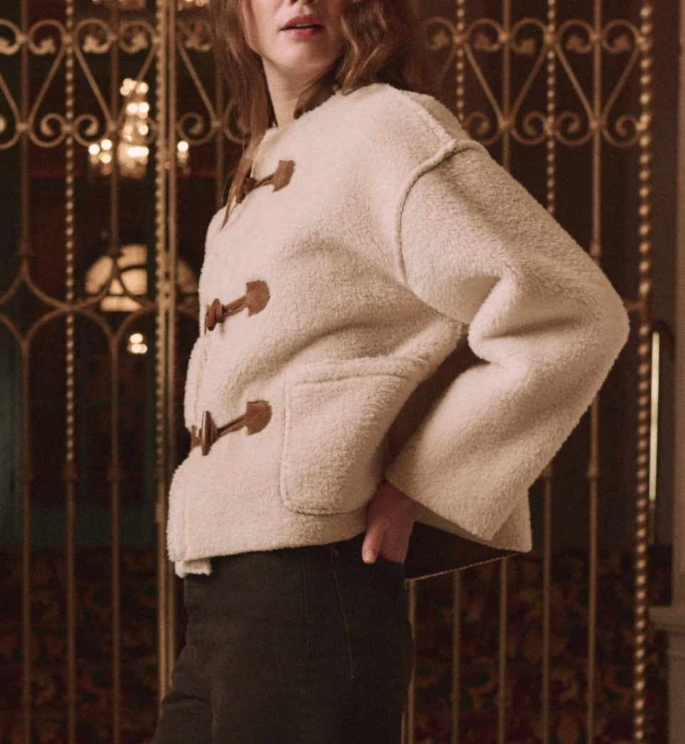 The Woodside Toggle Coat-Outerwear-The GREAT.-Cream-0-Mercantile Portland