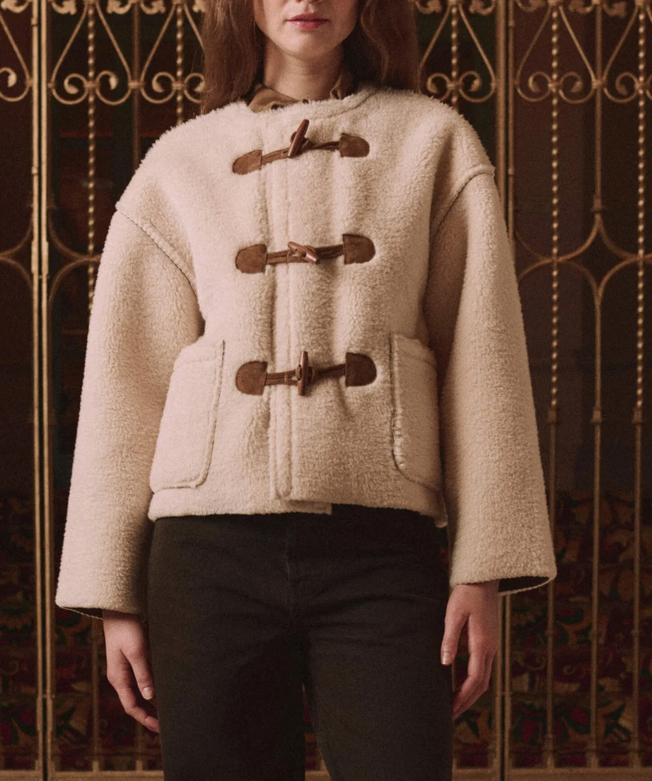 The Woodside Toggle Coat-Outerwear-The GREAT.-Cream-0-Mercantile Portland