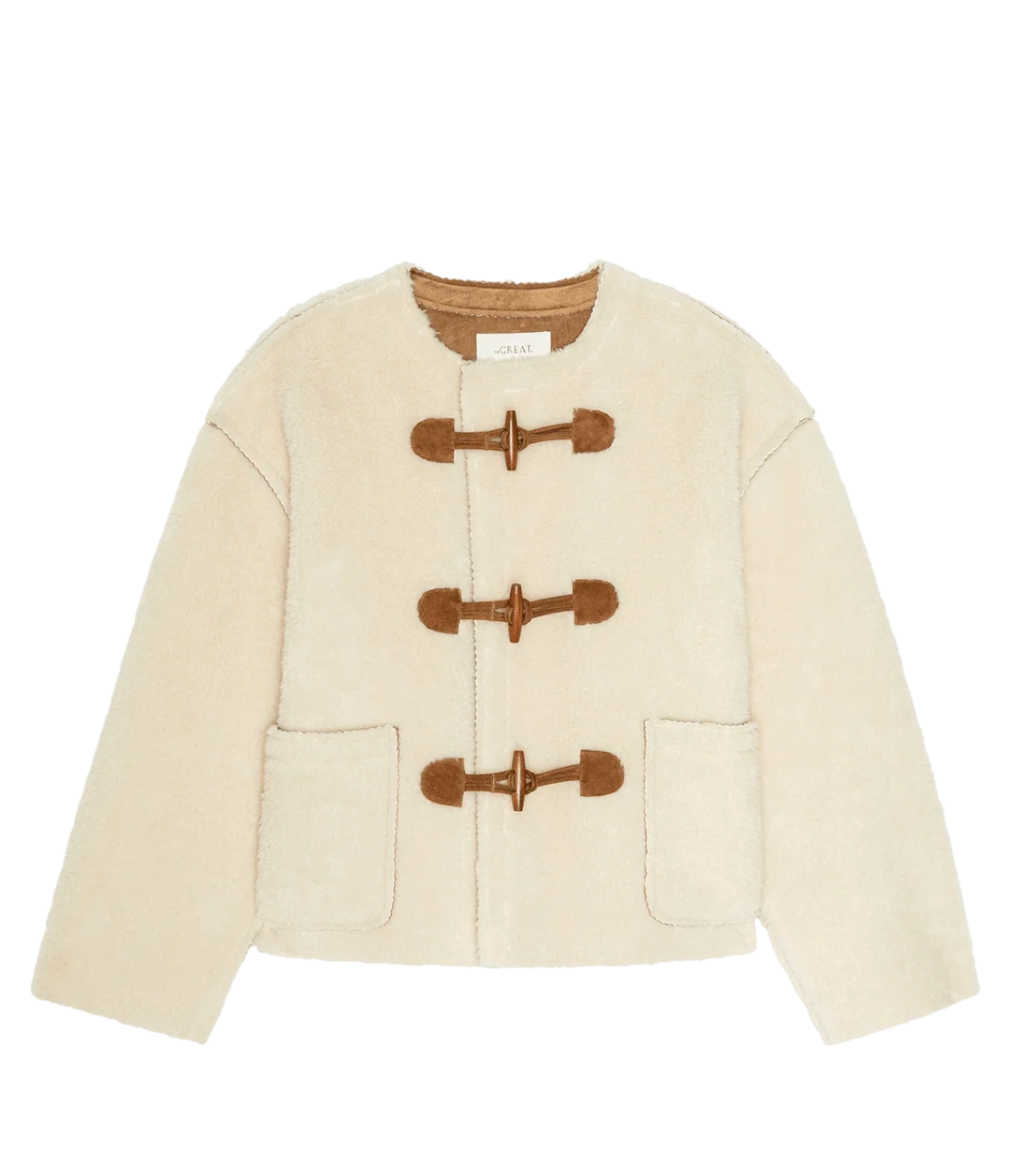 The Woodside Toggle Coat-Outerwear-The GREAT.-Cream-0-Mercantile Portland