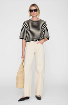 Theo Sweater-staging-ANINE BING-Black and White Stripe-XS-Mercantile Portland