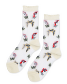 Theona Sheer Butterfly Crew-Accessories-Hansel from Basel-White-OS-Mercantile Portland