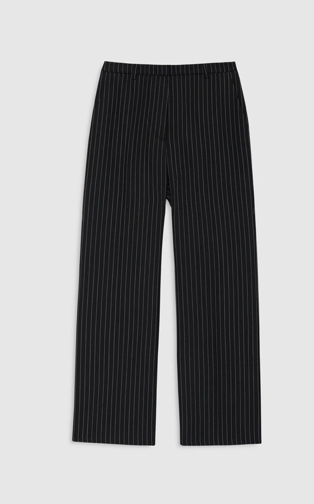 Thomas Trouser-Pants-ANINE BING-Black and White Pinstripe-30-Mercantile Portland
