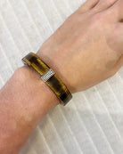 Tiger's Eye Bracelet with Pave Spacer-Jewelry-Sydney Evan-OS-Mercantile Portland