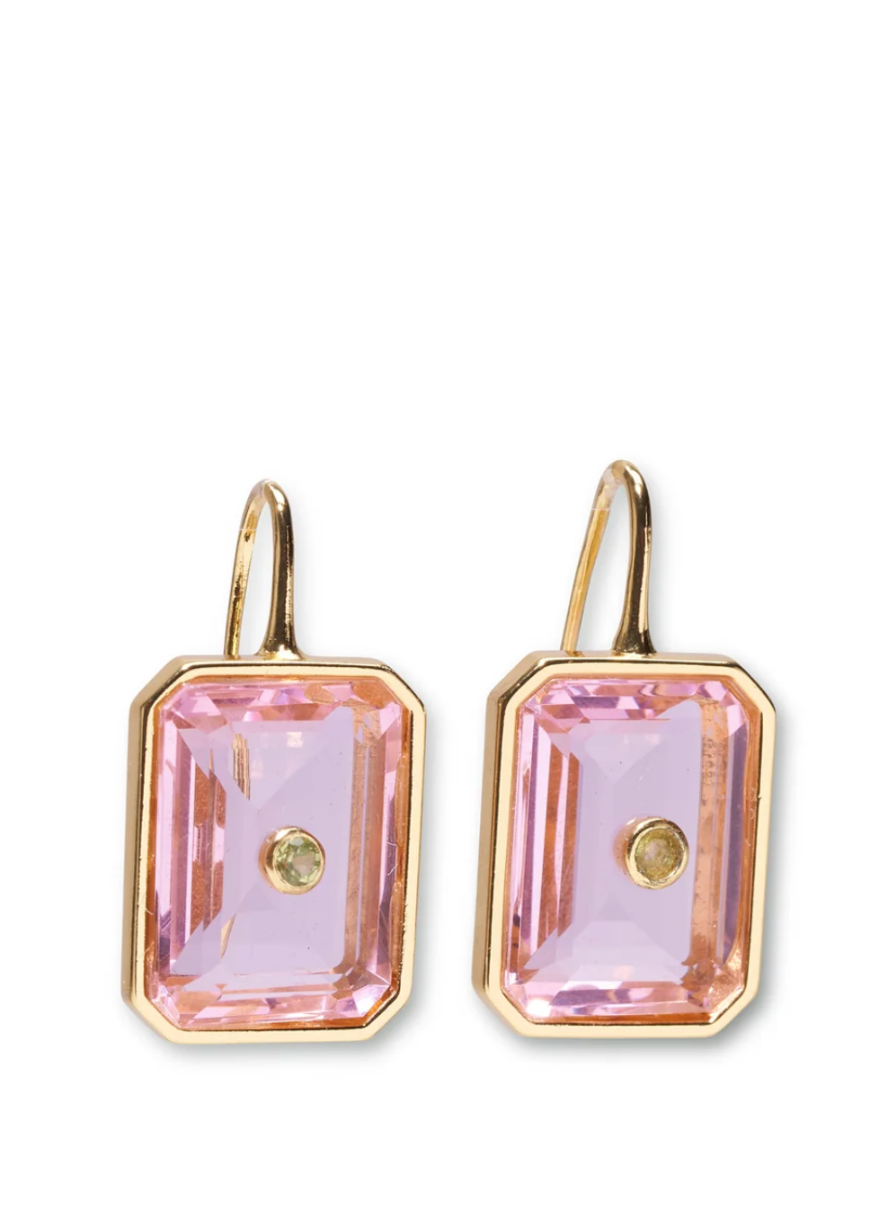 Tile Earrings in Pale Pink-Jewelry-Lizzie Fortunato-Pink-OS-Mercantile Portland