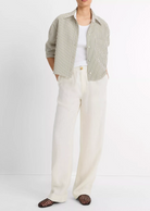 Till Stripe Cropped Button Down-Clothing-Vince-Herbaria/ Off White-XXS-Mercantile Portland