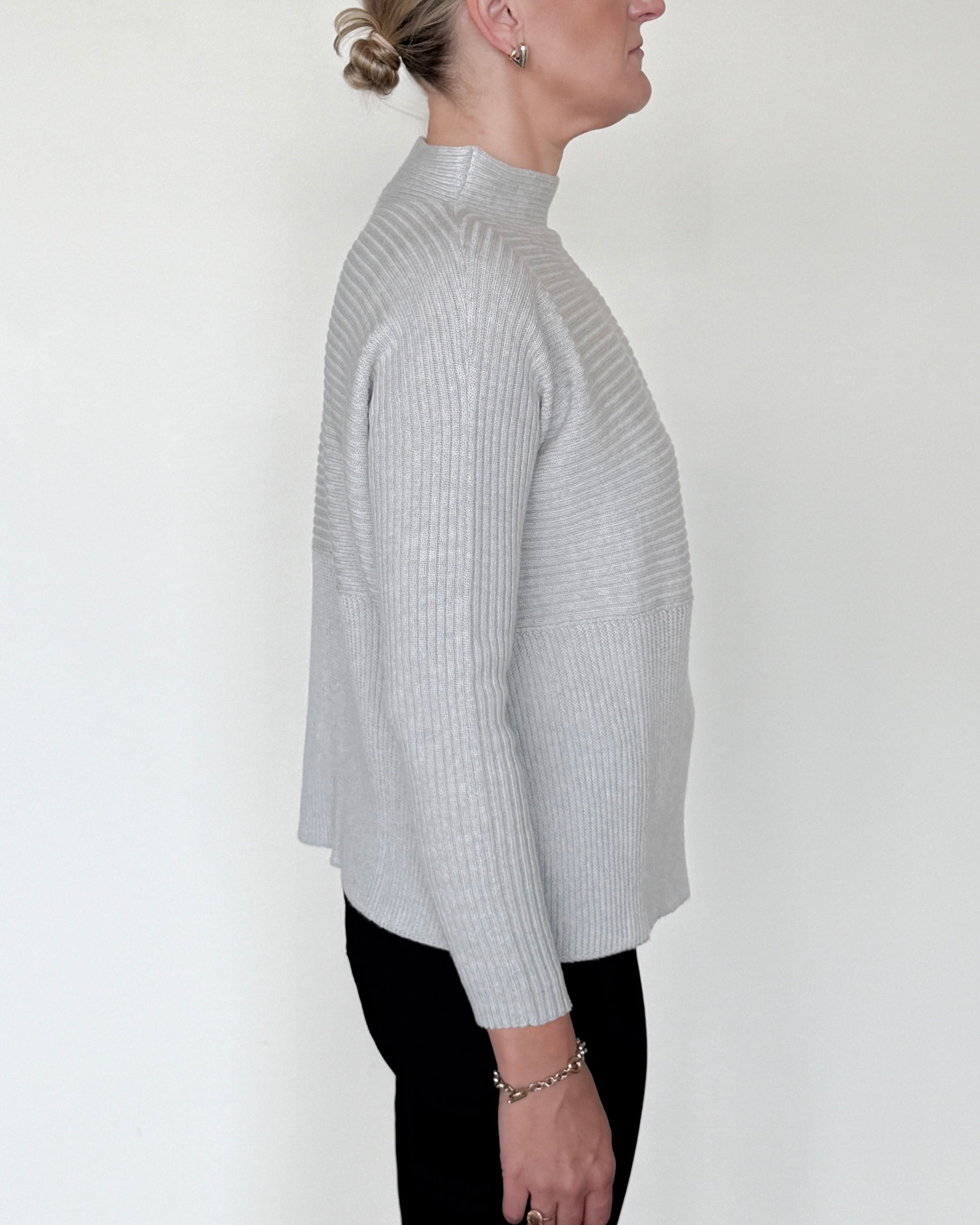 Time Funnel Knit Sweater-Sweaters-Amina Rubinacci-Black-38-Mercantile Portland