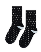 Tiny Dot Sporty Crew-Socks-HANSEL FR BASEL-Black-OS-Mercantile Portland