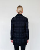 Tocco Checked Wool-Blend Long Jacket-Clothing-Amina Rubinacci-Black-38-Mercantile Portland