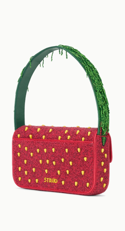 Tommy Beaded Bag-Accessories-Staud-Strawberry-OS-Mercantile Portland