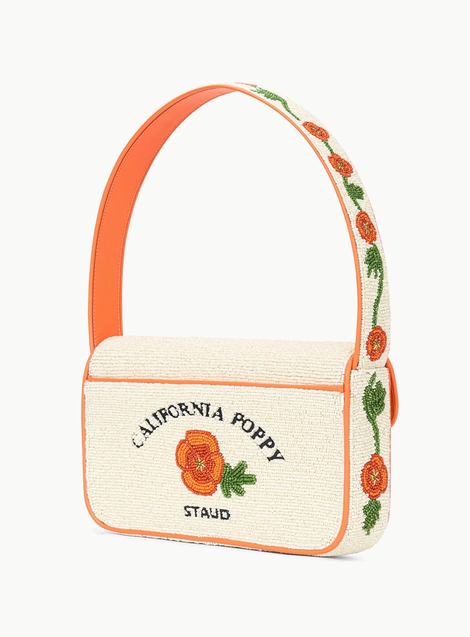 Tommy Beaded Bag-Accessories-Staud-California Poppy-OS-Mercantile Portland