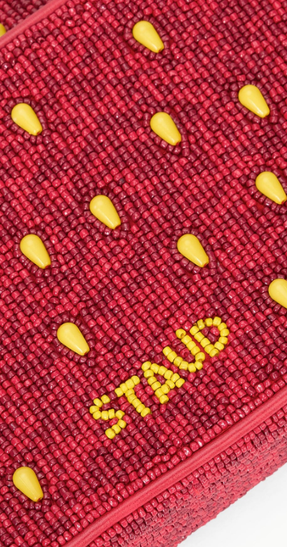 Tommy Beaded Bag-Accessories-Staud-Strawberry-OS-Mercantile Portland