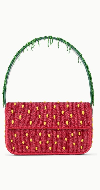 Tommy Beaded Bag-Accessories-Staud-Strawberry-OS-Mercantile Portland