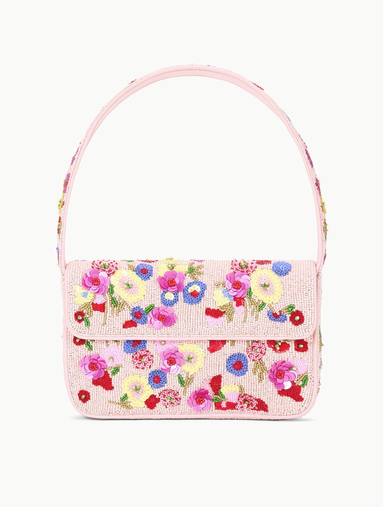 国内発| STAUD Staudines Pink イワシ ビーズショルダーバッグ Staud Pink Tommy Beaded Bag Staud