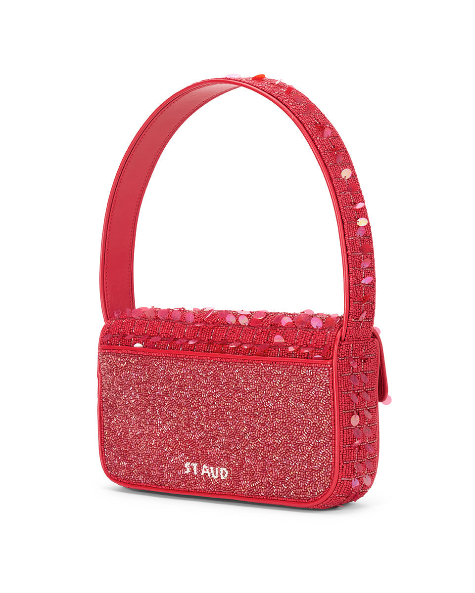 Tommy Beaded Bag in Chili-Handbags-Staud-Red-OS-Mercantile Portland