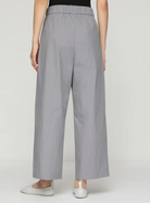 Travel Cotton Dean Wide Leg Ankle Pant-Clothing-Lafayette 148-Titanium-XS-Mercantile Portland