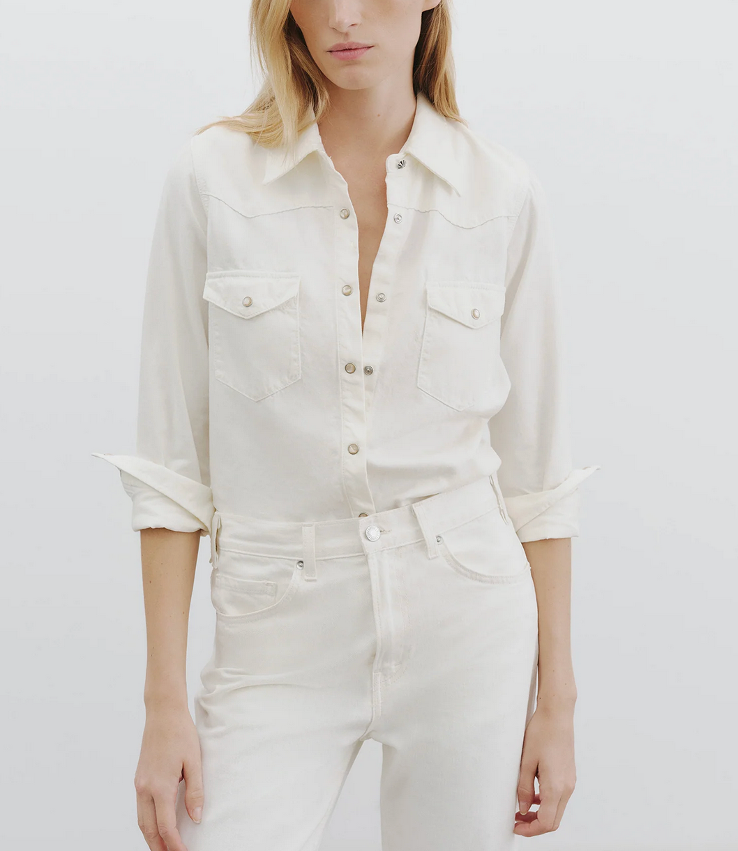 Travis Shirt in Cream-Shirts-Nili Lotan-Cream-XS-Mercantile Portland