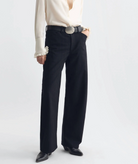 Tribeca Pant in Black Pinstripes-Pants-Nili Lotan-Black Pinstripe-00-Mercantile Portland